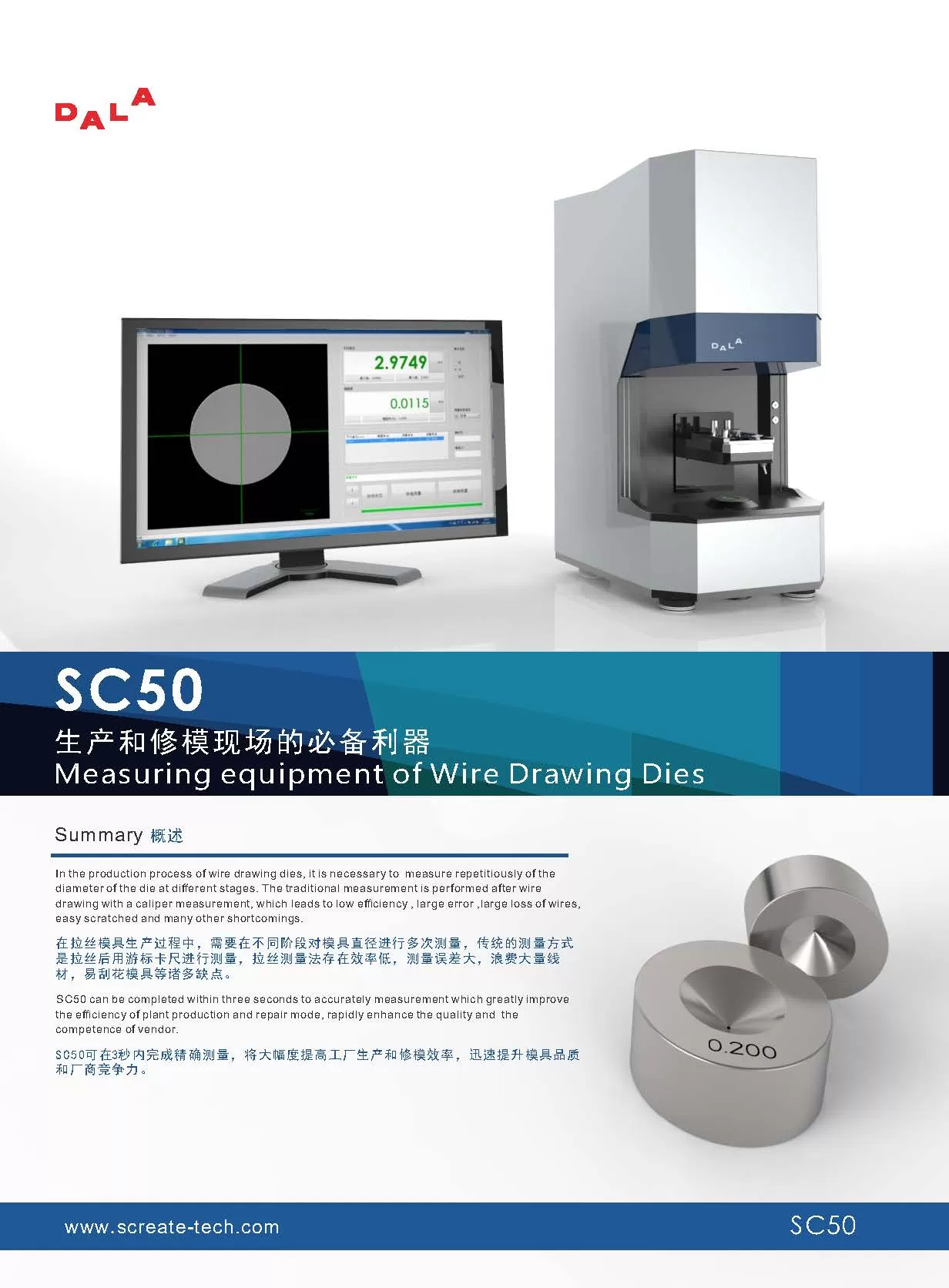 2D Die Aperture Gauge（SC Series）Brochure Downloads